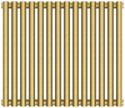 Радиатор отопления Сунержа Эстет-00 500х630 14 секций, цвет состаренная латунь, универсальное подключение, нержавеющая сталь, трубчатый