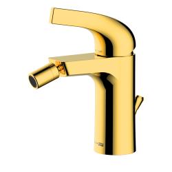 Смеситель для биде WasserKRAFT Sauer, однорычажный, неповоротный, длина излива 101 мм, для унитаза/биде, латунь, цвет золото