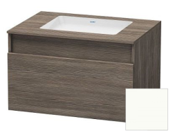 Тумба под раковину для консоли/столешницы Duravit DuraStyle 80х55х50 см, подвесная, ДСП, цвет: сосна терра/белый матовый, 1 выдвижной ящик, прямоугольная