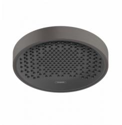 Верхний душ Hansgrohe Rainfinity 250 1jet, настенный/потолочный монтаж, круглый, с 1 режимом: PowderRain, размер 25 см, алюминий, цвет шлифованный черный хром/графит