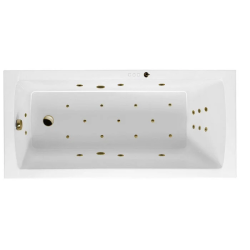 Ванна Excellent Aquaria ULTRA, 170х75 см, акриловая, цвет- белый/бронза, (с гидромассажем), с каркасом, прямоугольная, правосторонняя/левосторонняя, правая/левая, универсальная, приставная/встраиваемая