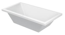 Ванна Duravit Starck 180х90 см встраиваемая, акриловая, цвет: белый, (без гидромассажа, ножек, сифона, фронтальной панели), прямоугольная, с двумя наклонами для спины