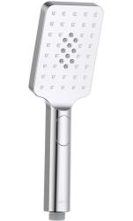 Лейка душевая Aquatek Лира 80 мм прямоугольная, 3 режима, хром, пластик, ручная, для душа/ванной