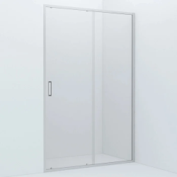Душевая дверь IDDIS Zodiac 130х195 см, прозрачное стекло в нишу, открывание правое/левое, прозрачное закаленное стекло, профиль хром, прямоугольная (душевое ограждение без поддона), стеклянное