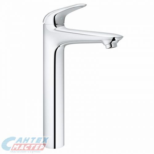 Смеситель для раковины Grohe Eurostyle однорычажный, излив короткий, керамический, латунь, цвет хром, без донного клапана