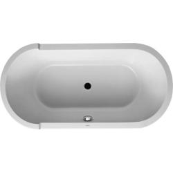 Ванна Duravit Starck 160х80 см отдельностоящая, акриловая, цвет: белый, с фронтальной панелью, с ножками, (без гидромассажа, сифона), овальная