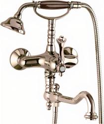 Смеситель для ванны/душа Cezares Margot, настенный, однорычажный, поворотный, длина 295 мм, керамический, латунь, цвет бронза