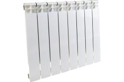 Радиатор отопления RIFAR ALP 500 (8 секций) биметаллический, боковое подключение, для квартиры, водяные, мощность 1264 Вт, настенный, батарея (Рифар)