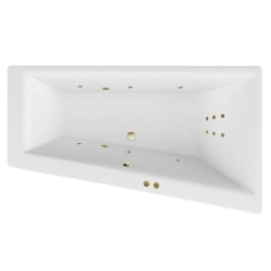 Ванна Excellent Sfera Slim LINE, 170х100 см, акриловая, цвет- белый, (с гидромассажем), с каркасом, асимметричная, правосторонняя, правая, приставная/встраиваемая