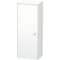 Пенал Duravit Brioso L, 52x36x133 см, подвесной, (левый), с дверцей, с полкой, со стеклянными полками, цвет: белый матовый, в ванную комнату
