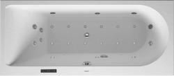 Ванна Duravit Darling New 170х75 см гидромассажная, встраиваемая/пристенная, акриловая, цвет: белый, с ножками/сливом-переливом, без фронтальной панели, прямоугольная, с системой гидромассажа Combi-System E, с наклоном для спины слева, левая