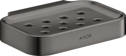 Мыльница Axor Universal Circular Access настенная, цвет: полированный черный хром, металлическая, прямоугольная, для душа/мыла, в ванную комнату