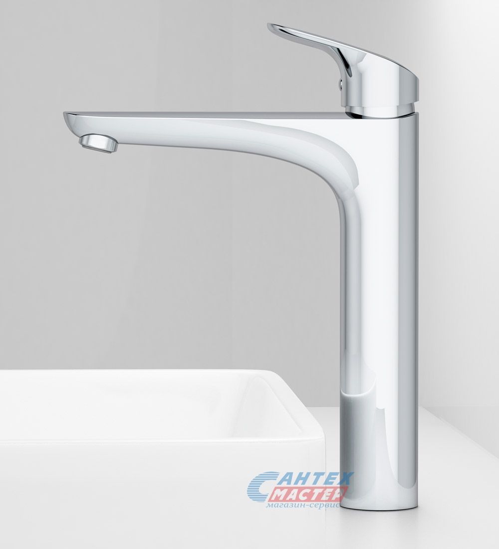 Смеситель для раковины Am.Pm Like однорычажный, излив длинный, длина 170 мм, керамический, латунь, цвет хром, без донного клапана