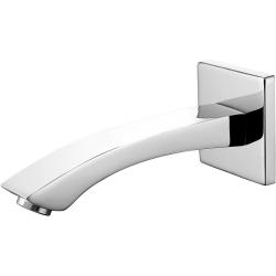 Излив Lemark, настенный, латунь, цвет: хром, прямоугольный, длина 176 мм, встраиваемый/встроенный, неповоротный, для смесителя/ванны/ванной/душевой