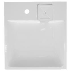 Раковина/умывальник Azario Alice, 50х54,6х8,8 см, подвесная, прямоугольная, литьевой мрамор, цвет белый, с отверстием под смеситель, слив-перелив, умывальник