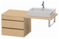 Тумба/шкафчик для консоли/столешницы Duravit DuraStyle под раковину 60х47,8х51,2 см, подвесная, ДСП, цвет: натуральный дуб, 2 выдвижных ящика, прямоугольная
