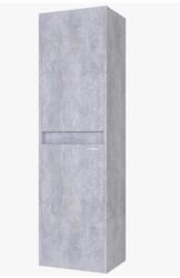 Пенал GROSSMAN ЭДВАНС 35, 120х25х35 см, подвесной, цвет цемент светлый, с 2 распашными дверцами/двухстворчатый, полки, механизм доводчика, шкаф/шкафчик навесной, прямоугольный