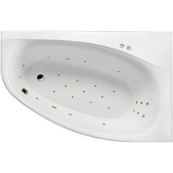 Ванна Excellent Kameleon ULTRA, 170х110 см, акриловая, цвет- белый/золото, (с гидромассажем), с каркасом, асимметричная, правосторонняя, правая, приставная/встраиваемая