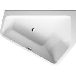 Ванна Duravit Paiova 5 177х130 см встраиваемая, акриловая, цвет: белый, (без гидромассажа, ножек, сифона, фронтальной панели), асимметричная/угловая, с двумя разными наклонами для спины, правосторонняя