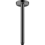 Потолочное подсоединение для верхнего душа Axor ShowerSolutions, удлинение 30 см, цвет: полированный черный хром, латунный для душа/ванной/душевой кабины, на потолок, кронштейн, наружний монтаж