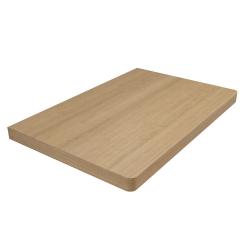 Столешница Velvex Klaufs 600 без отверстий, 593х453х39 мм, ДСП, прямоугольная, цвет дуб французский (шатане), для накладной раковины/умывальника