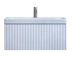 Тумба под раковину Velvex Compo 800-0-1, 804х390х343 мм подвесная, цвет белый глянец, 1 выдвижной ящик, подходит раковина 9696-80, универсальная, в ванную комнату