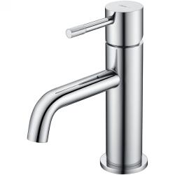 Смеситель для раковины/умывальника Boheme Uno, однорычажный, неповоротный, керамический, длина излива 120 мм, латунь, цвет хром