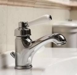 Смеситель для раковины Migliore Ermitage, однорычажный, излив короткий, неповоротный, длина 113 мм, керамический картридж, латунь, цвет хром