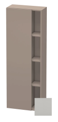 Пенал Duravit DuraStyle, 50x24x140 см, подвесной, (левый), с дверцей, с закрытыми/открытыми полками, цвет: бетонно-серый/базальт, в ванную комнату