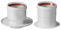 Комплект адаптеров Okseler (воздуховод + газоход) для перехода на двухтрубную систему 80/80