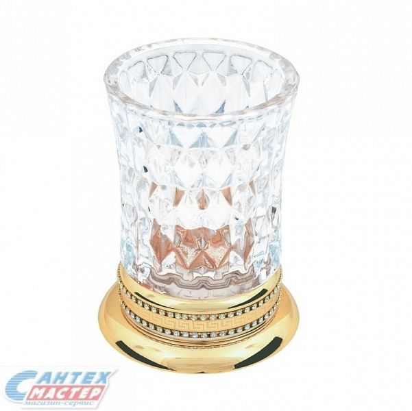 Стакан для зубных щеток Boheme Imperiale настольный золото 10412
