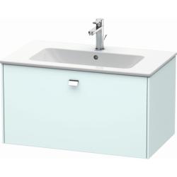 Тумба/шкафчик для консоли/столешницы Duravit Brioso под раковину 82х55х44,2 см, подвесная, ДСП, цвет: светло-голубой/хром, 1 выдвижной ящик, прямоугольная