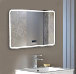 Зеркало Silver Мirrors Давид-S, 80х55 см, с LED/ЛЕД-подсветкой, прямоугольное, выключатель сенсорный с опцией - бегущая подсветка, для ванны, навесное/подвесное/настенное