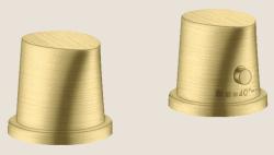 Смеситель для ванны Axor Starck Organic термостатический, монтаж на борт ванны, скрытый, без излива, без шланга/лейки, латунь, цвет шлифованная медь, на 2 отверстия, для 2-х потребителей