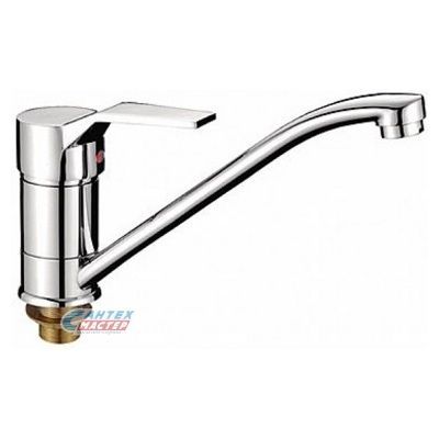 Смеситель для кухни/мойки Ledeme H63 однорычажный, керамический, с поворотным изливом, длина 209 мм, латунь, цвет хром, кухонный, хромированный, вертикальный, однорукий, одноручный, однозахватный, одноручковые, кран, комплект, сантехника