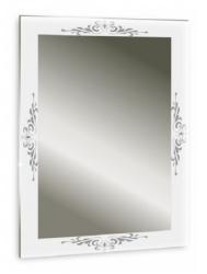 Зеркало Loranto Геральд, 53,5х75 см, без подсветки, прямоугольное, с декором, для ванны, навесное/подвесное/настенное