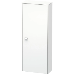 Пенал Duravit Brioso R, 52x24x133 см, подвесной, (правый), с дверцей, с полкой, со стеклянными полками, цвет: белый матовый, в ванную комнату