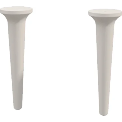 Ножки Cezares Idra для тумбы и пенала, 2 шт. размер 9х9х29 см дерево, цвет белый матовый (Bianco Opaco)
