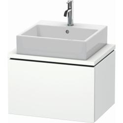 Тумба под раковину для консоли/столешницы Duravit L-Cube 62х47,7х40 см, подвесная, ДСП, цвет: белый матовый, 1 выдвижной ящик, прямоугольная