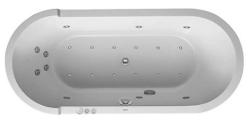 Ванна Duravit Paiova 5 177х130 см гидромассажная, встраиваемая, акриловая, цвет: белый, с рамой/сливом-переливом, без фронтальной панели, асимметричная/угловая, с системой гидромассажа Combi-System P, c двумя наклонами для спины, правая