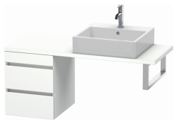 Тумба/шкафчик для консоли/столешницы Duravit DuraStyle под раковину 40х54,8х51,2 см, подвесная, ДСП, цвет: белый матовый, 2 выдвижных ящика, прямоугольная