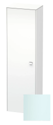 Пенал Duravit Brioso L, 52x36x177 см, подвесной, (левый), с дверцей, с полкой, со стеклянными полками, цвет: светло-голубой, в ванную комнату