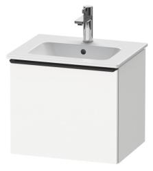 Тумба под раковину Duravit D-Neo, 51х40,2х44 см, подвесная, 1 выдвижной ящик, ДСП, цвет: белый матовый, шкафчик навесной, прямоугольная, правая/левая, в ванную комнату