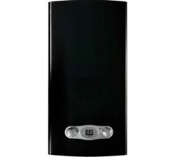 Газовая колонка GasLine S13 (водонагреватель газовый) настенный, вертикальный, 26 кВт, 13 л/мин, 650х350х239 мм, (цвет черный, прямоугольный, плоский) с нижней подводкой