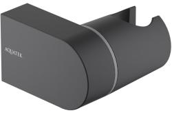 Держатель для душевой лейки Aquatek AQ2406MB регулируемый угол, матовый черный, ABS пластик