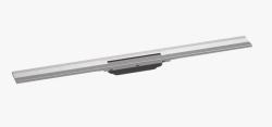 Решетка Hansgrohe RainDrain Flex 90, для пристенного монтажа, для душевого трапа, укорачиваемая, 90х7,6 см, цвет шлифованная сталь, для душа в пол, нержавеющая сталь, прямоугольная