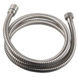 Шланг для душа Lemark Turn-Free, 150 см, 1/2” и 1/2”  для душа/лейки/ванны, в металлической/железной двойной оплетке, без лейки, внутренняя резьба, нержавеющая сталь, цвет хром