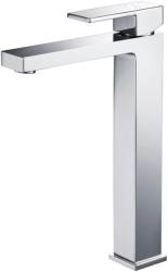 Смеситель для раковины/умывальника Aquatek Либра однорычажный, неповоротный, фиксированный, высокий, излив длина 163 мм высота 257 мм латунь, цвет хром