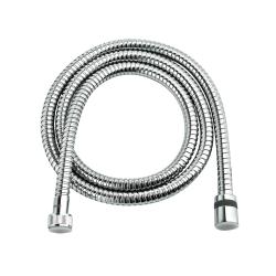 Шланг для душа Lemark, 150 см, 1/2” и 1/2”  для душа/лейки/ванны, двухзагибный, без лейки, внутренняя резьба, нержавеющая сталь, цвет хром,