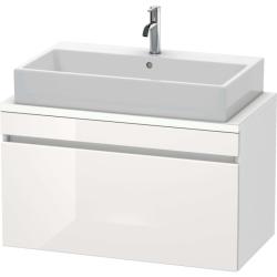 Тумба под раковину для консоли/столешницы Duravit DuraStyle 90х47,8х51,2 см, подвесная, ДСП, цвет: белый глянец/белый матовый, 1 выдвижной ящик, прямоугольная